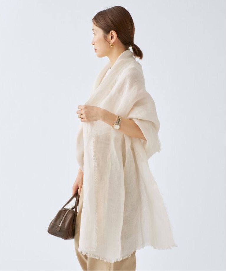 IENA「NIMNIMDUAI/ニムニムデュアイ THICK LINEN リネンストール」|ストール|