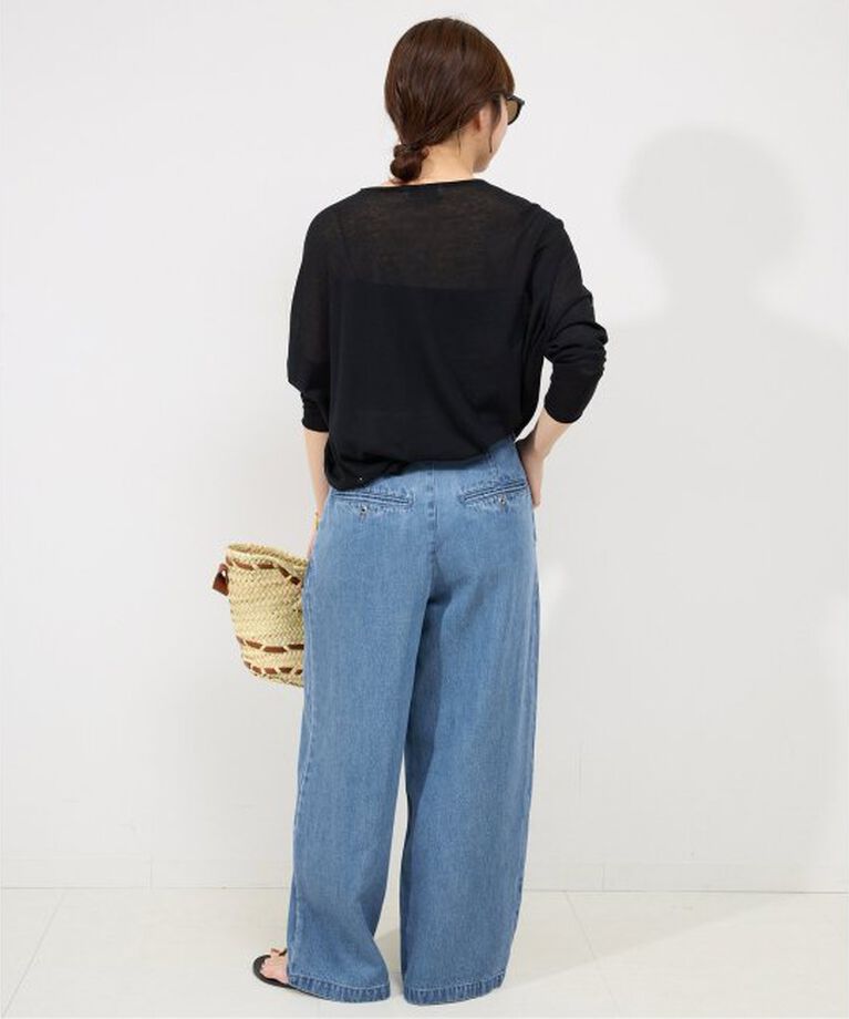 SLOBE IENA「《追加3予約》LEDENIM TUCK TROUSER」|デニム|