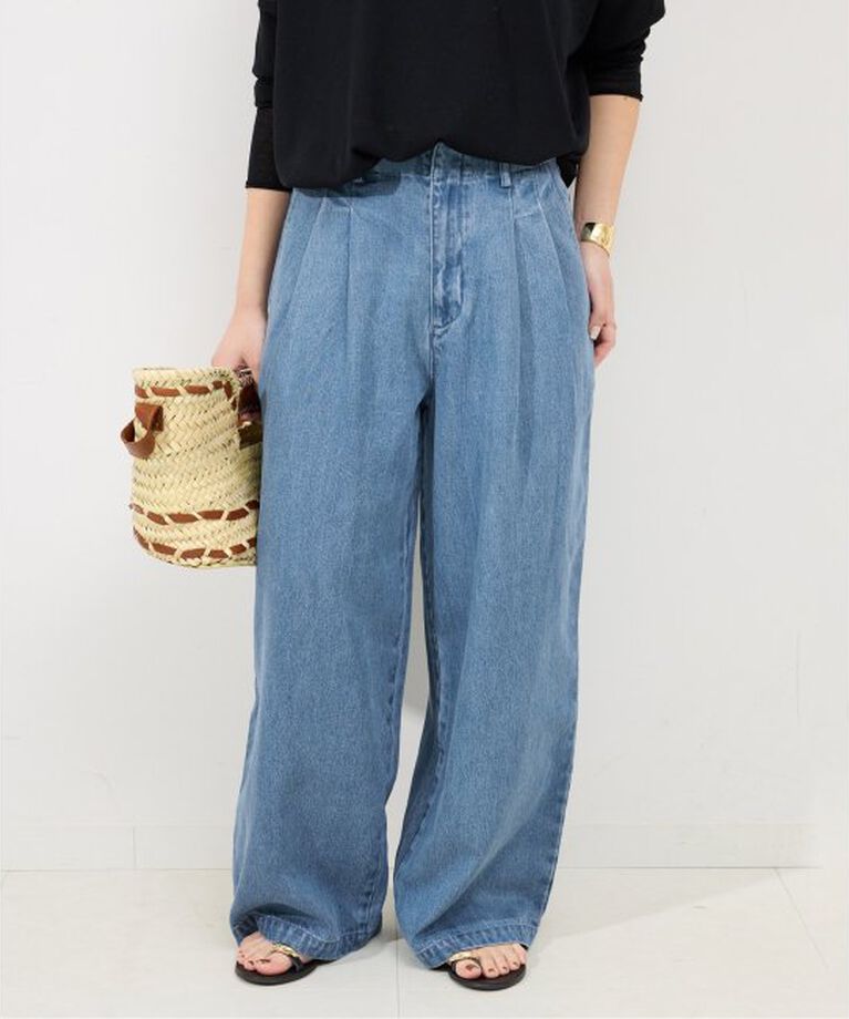 SLOBE IENA「《追加3予約》LEDENIM TUCK TROUSER」|デニム|