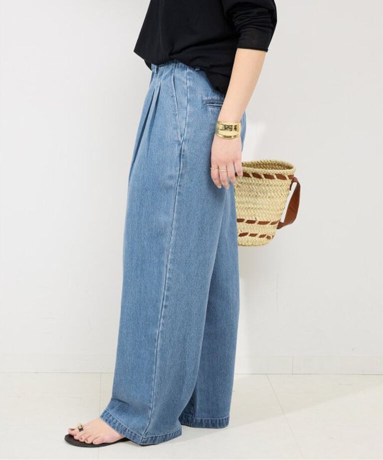 SLOBE IENA「《追加3予約》LEDENIM TUCK TROUSER」|デニム|