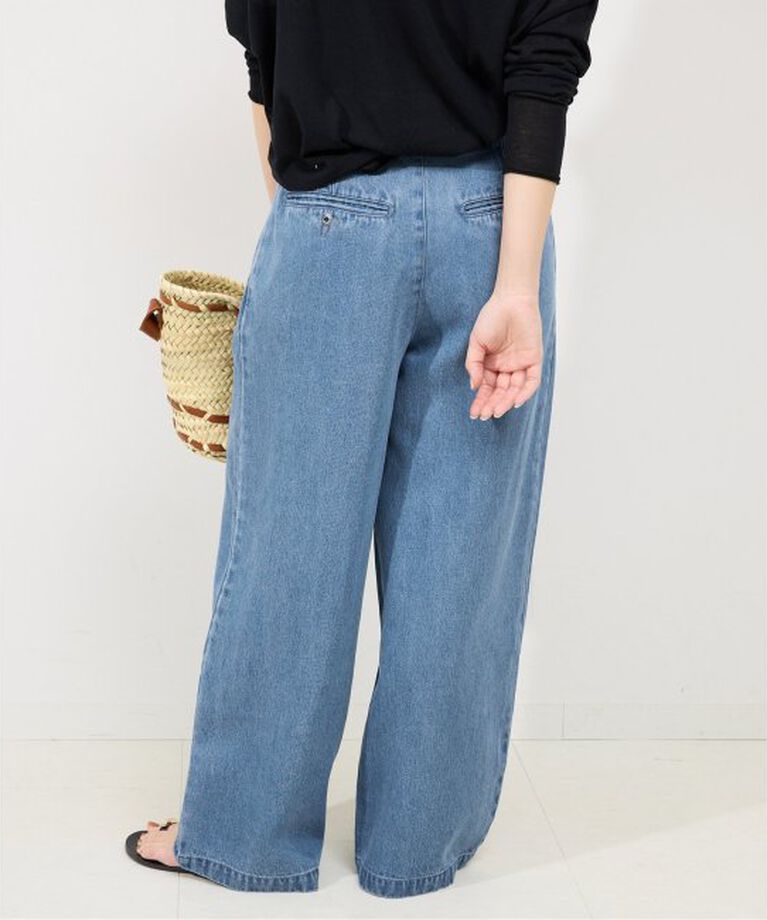 SLOBE IENA「《追加3予約》LEDENIM TUCK TROUSER」|デニム|