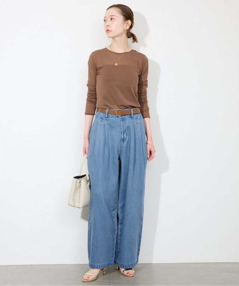 SLOBE IENA「《追加3予約》LEDENIM TUCK TROUSER」|デニム|