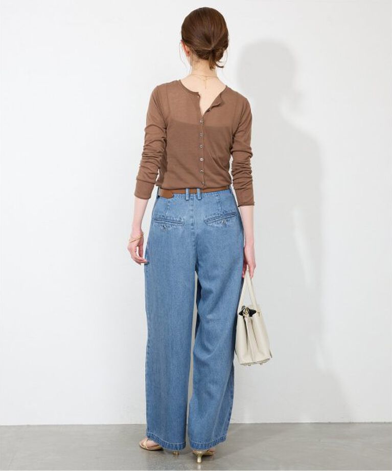 SLOBE IENA「《追加3予約》LEDENIM TUCK TROUSER」|デニム|