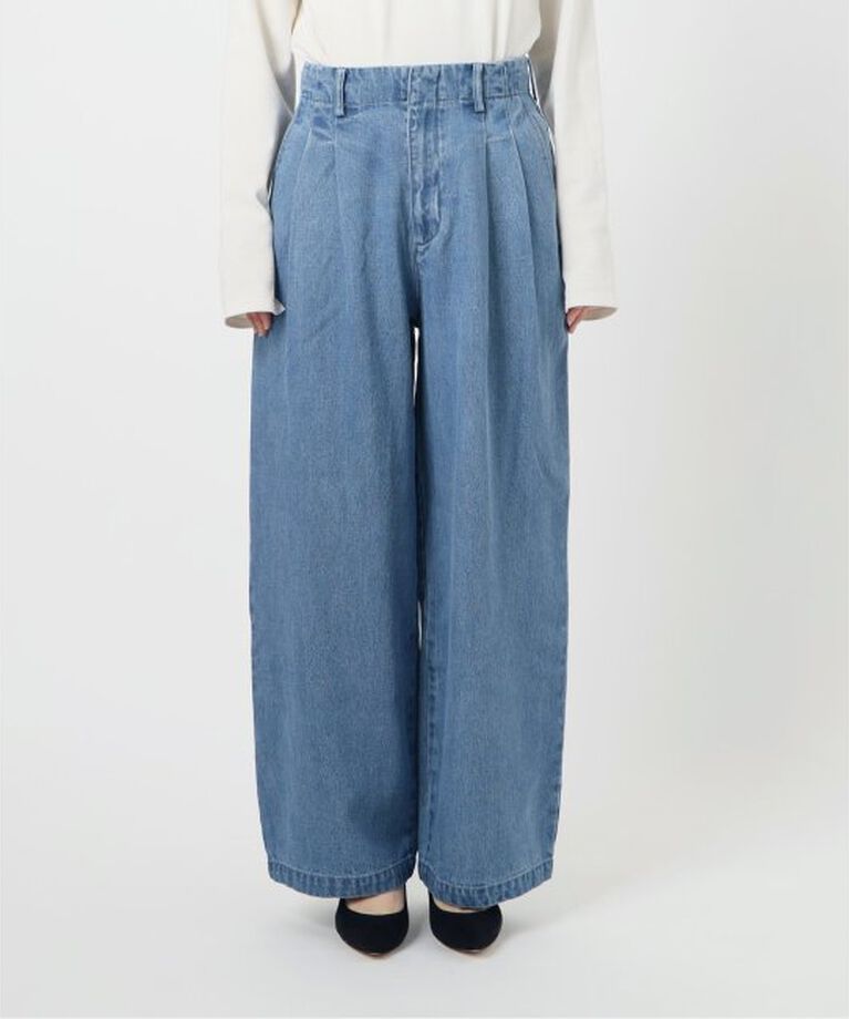 SLOBE IENA「《追加3予約》LEDENIM TUCK TROUSER」|デニム|