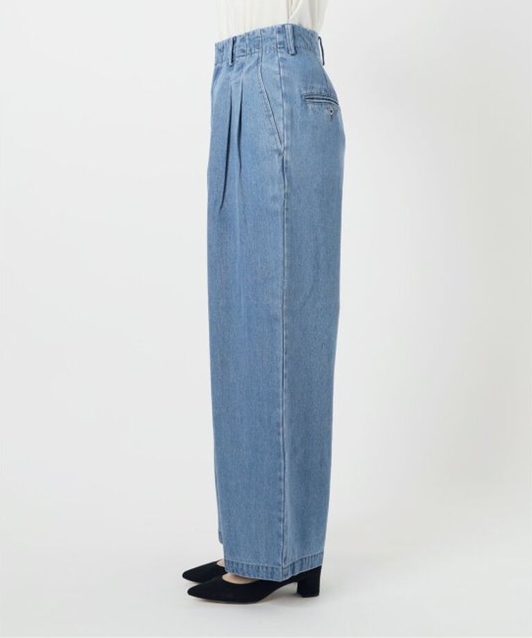 SLOBE IENA「《追加3予約》LEDENIM TUCK TROUSER」|デニム|