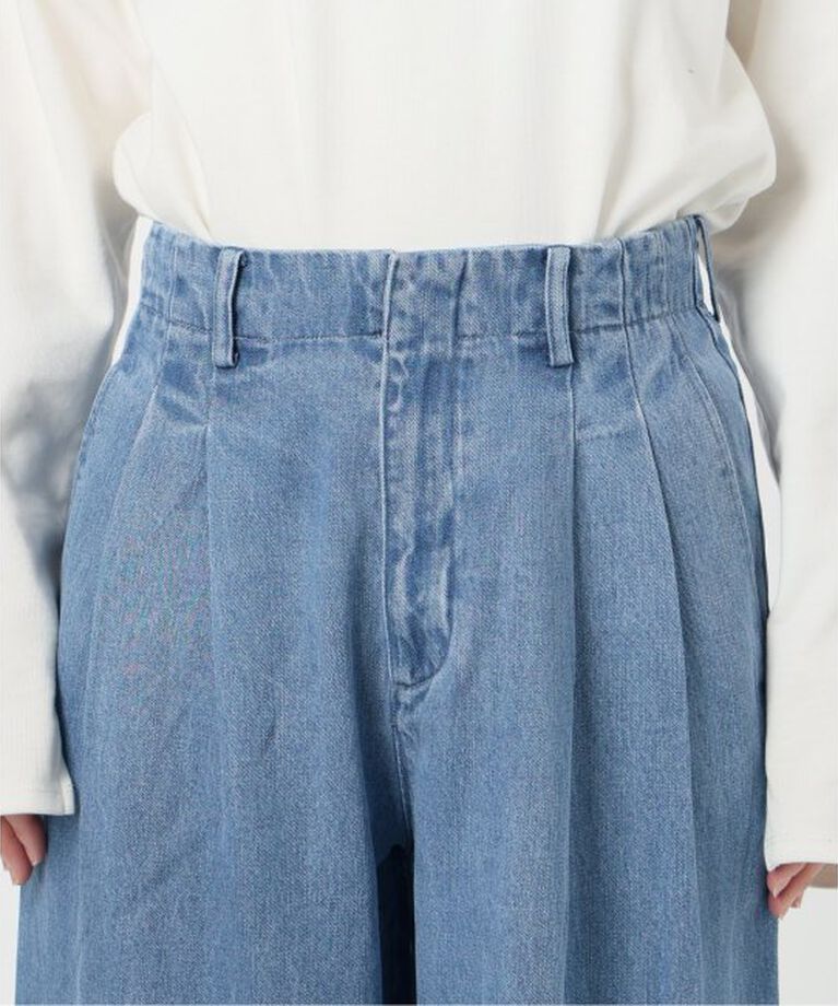 SLOBE IENA「《追加3予約》LEDENIM TUCK TROUSER」|デニム|