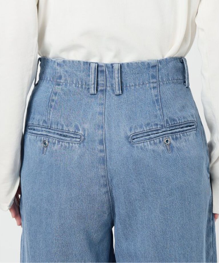 SLOBE IENA「《追加3予約》LEDENIM TUCK TROUSER」|デニム|