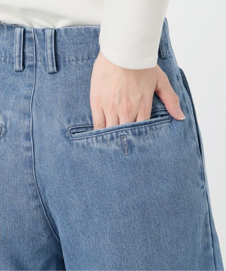 SLOBE IENA「《追加3予約》LEDENIM TUCK TROUSER」|デニム|