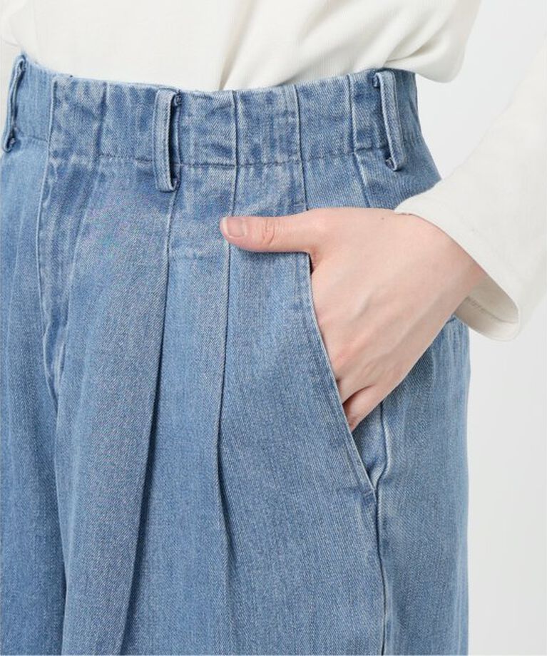SLOBE IENA「《追加3予約》LEDENIM TUCK TROUSER」|デニム|