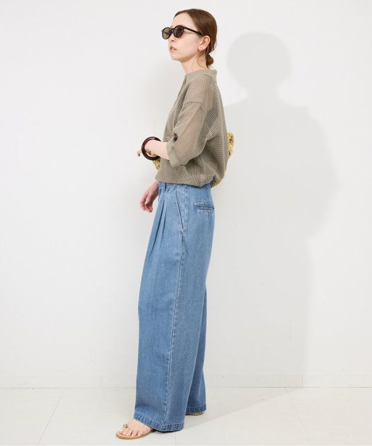 SLOBE IENA「《追加3予約》LEDENIM TUCK TROUSER」|デニム|
