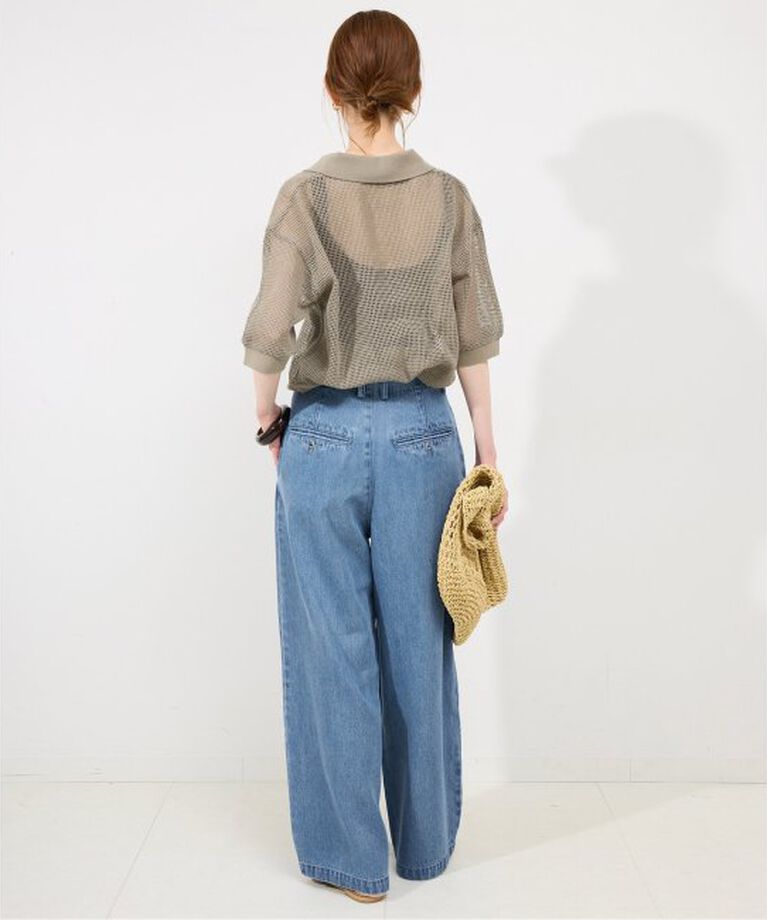 SLOBE IENA「《追加3予約》LEDENIM TUCK TROUSER」|デニム|