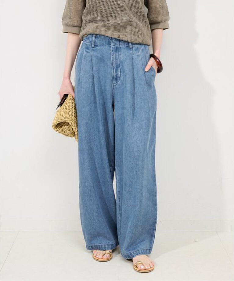SLOBE IENA「《追加3予約》LEDENIM TUCK TROUSER」|デニム|