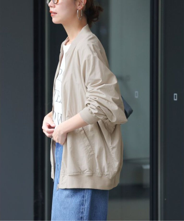 JOURNAL STANDARD relume「《追加2》ウォッシャブルナイロンタッサーMA-1」|ブルゾン・スタジャン|