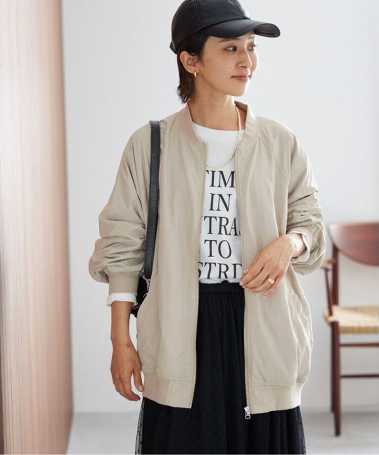 JOURNAL STANDARD relume「《追加2》ウォッシャブルナイロンタッサーMA-1」|ブルゾン・スタジャン|