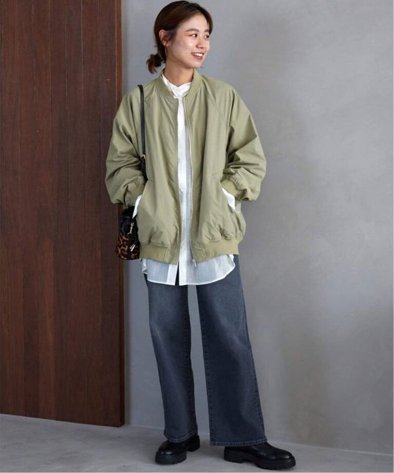 JOURNAL STANDARD relume「《追加2》ウォッシャブルナイロンタッサーMA-1」|ブルゾン・スタジャン|