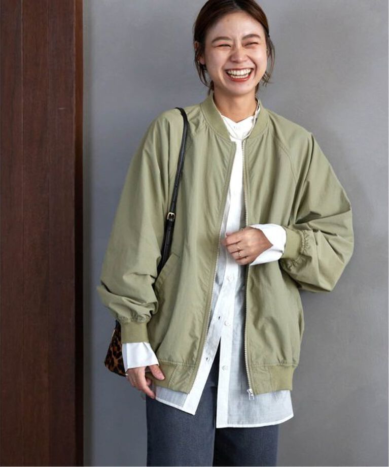 JOURNAL STANDARD relume「《追加2》ウォッシャブルナイロンタッサーMA-1」|ブルゾン・スタジャン|