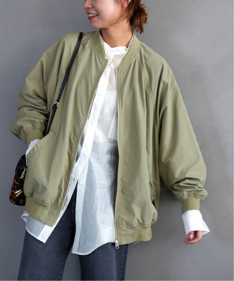 JOURNAL STANDARD relume「《追加2》ウォッシャブルナイロンタッサーMA-1」|ブルゾン・スタジャン|