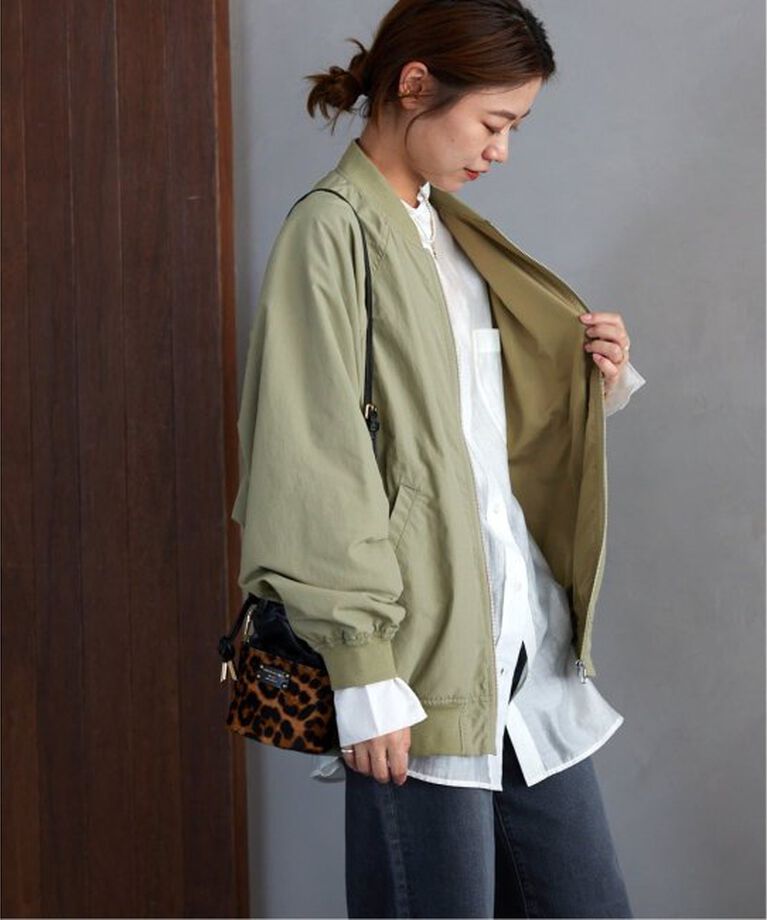 JOURNAL STANDARD relume「《追加2》ウォッシャブルナイロンタッサーMA-1」|ブルゾン・スタジャン|