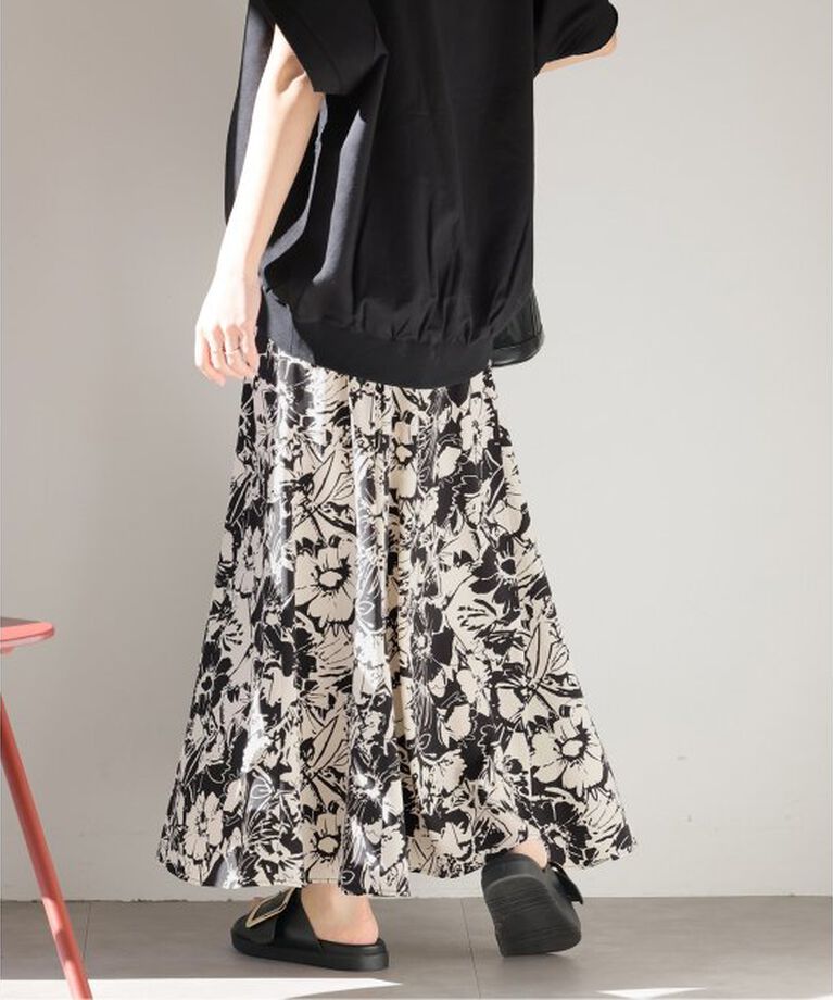 JOURNAL STANDARD relume「《追加》コントラストフラワープリントスカート」|スカート|