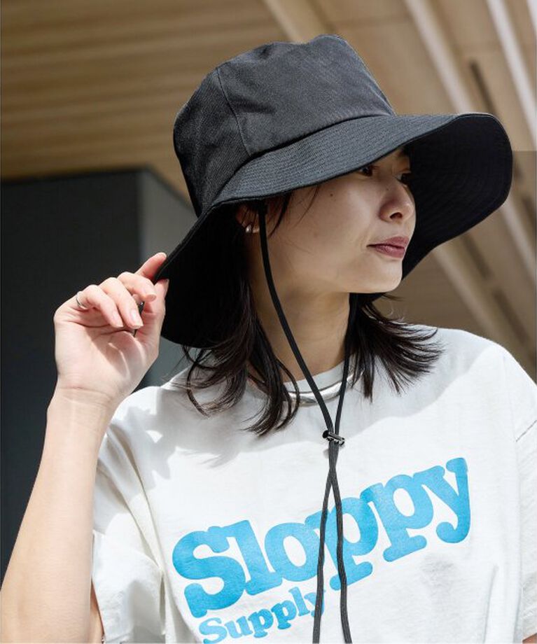 JOURNAL STANDARD「【REVIS/レビス】 ストラップツキツバヒロハット」|ハット|ブラック