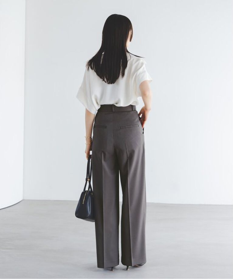 NOBLE「《追加》エステルツイルストレッチスラックスパンツ 5」|スラックス|