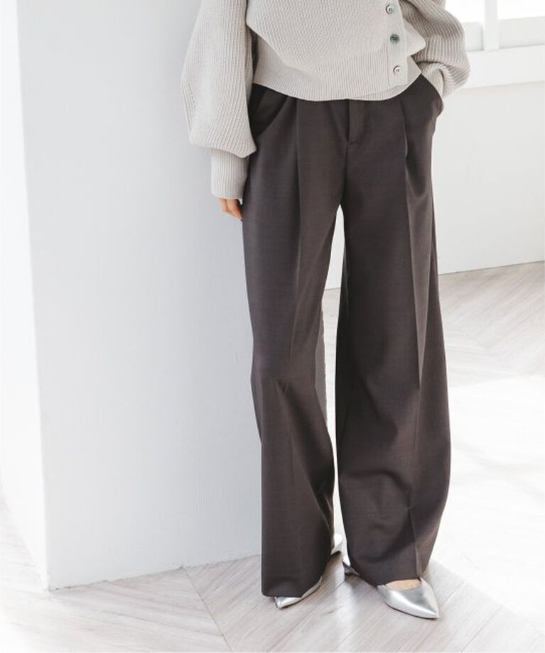 NOBLE「《追加》エステルツイルストレッチスラックスパンツ 5」|スラックス|
