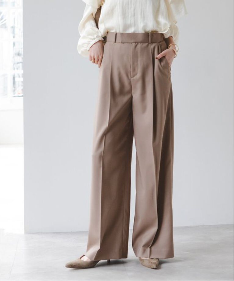 NOBLE「《追加》エステルツイルストレッチスラックスパンツ 5」|スラックス|