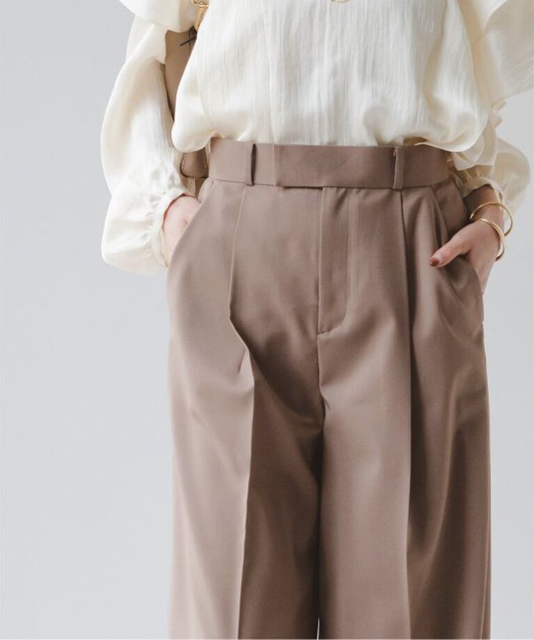 NOBLE「《追加》エステルツイルストレッチスラックスパンツ 5」|スラックス|