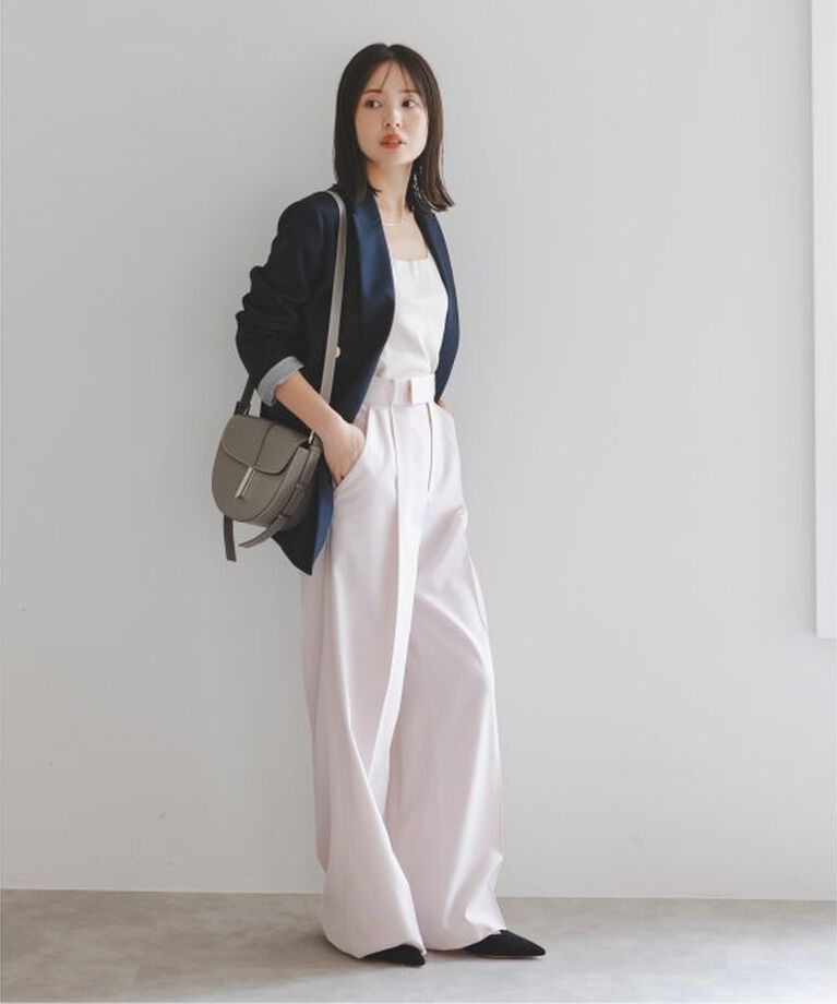 NOBLE「《追加》エステルツイルストレッチスラックスパンツ 5」|スラックス|