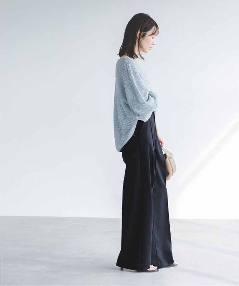 NOBLE「《追加》エステルツイルストレッチスラックスパンツ 5」|スラックス|