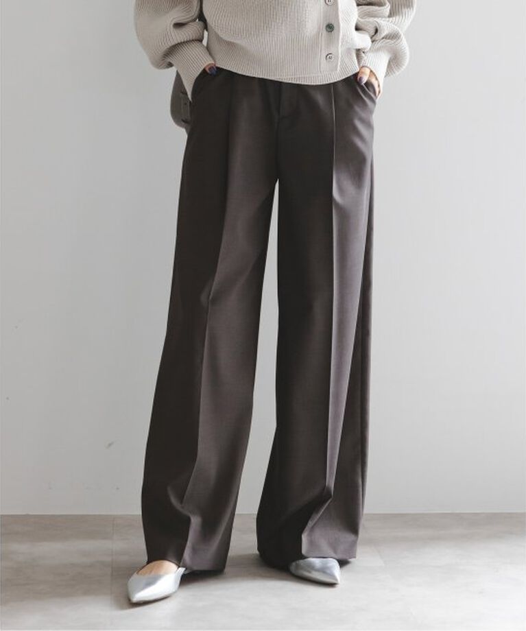 NOBLE「《追加》エステルツイルストレッチスラックスパンツ 5」|スラックス|