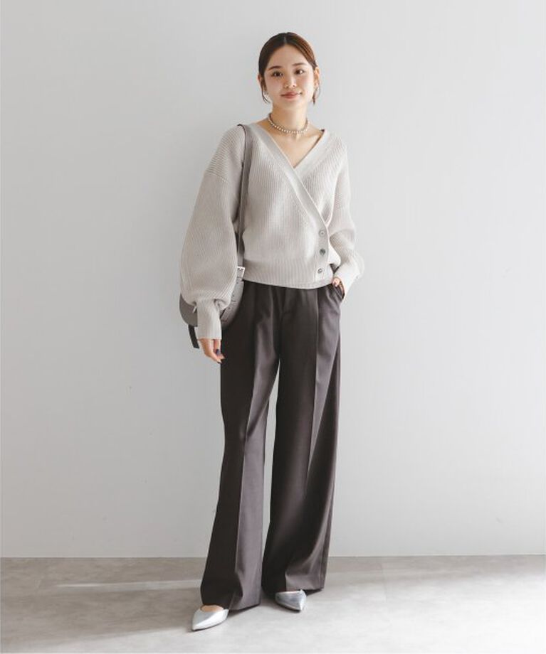 NOBLE「《追加》エステルツイルストレッチスラックスパンツ 5」|スラックス|