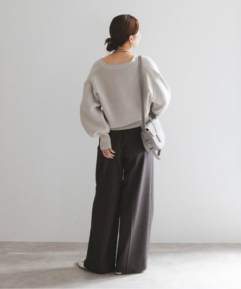NOBLE「《追加》エステルツイルストレッチスラックスパンツ 5」|スラックス|