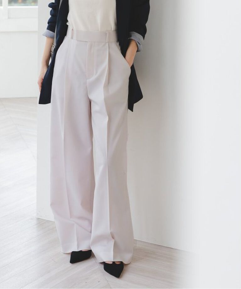 NOBLE「《追加》エステルツイルストレッチスラックスパンツ 5」|スラックス|