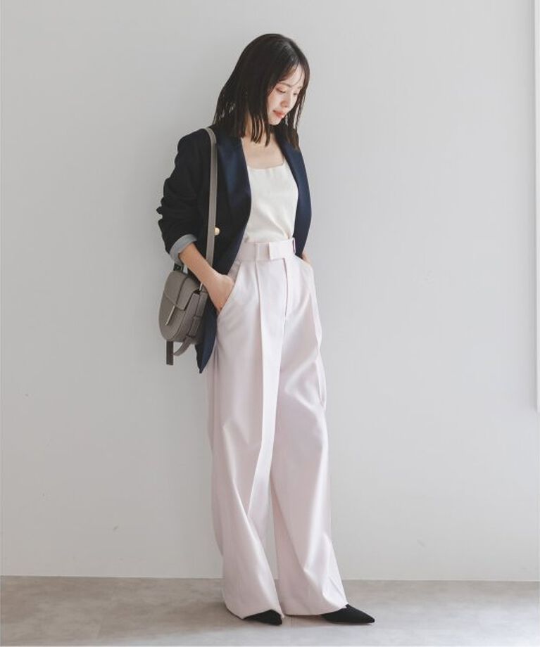 NOBLE「《追加》エステルツイルストレッチスラックスパンツ 5」|スラックス|