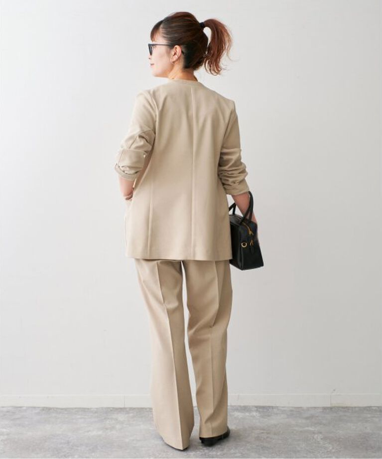 Spick and Span「《追加》ドライダブルクロスVカラージャケット」|テーラードジャケット|