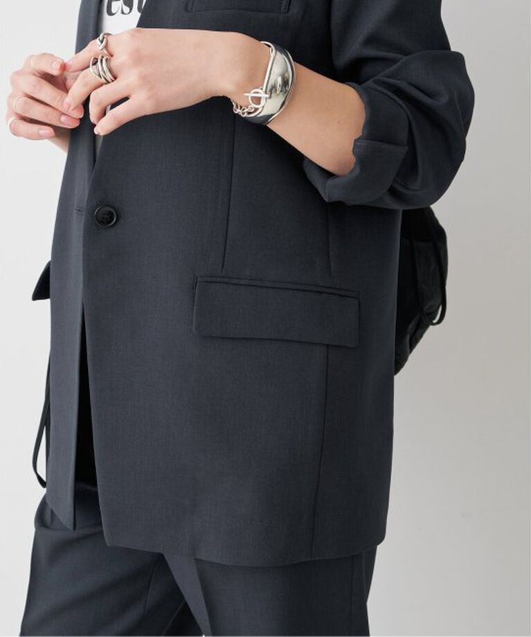 Spick and Span「《追加》ドライダブルクロスVカラージャケット」|テーラードジャケット|