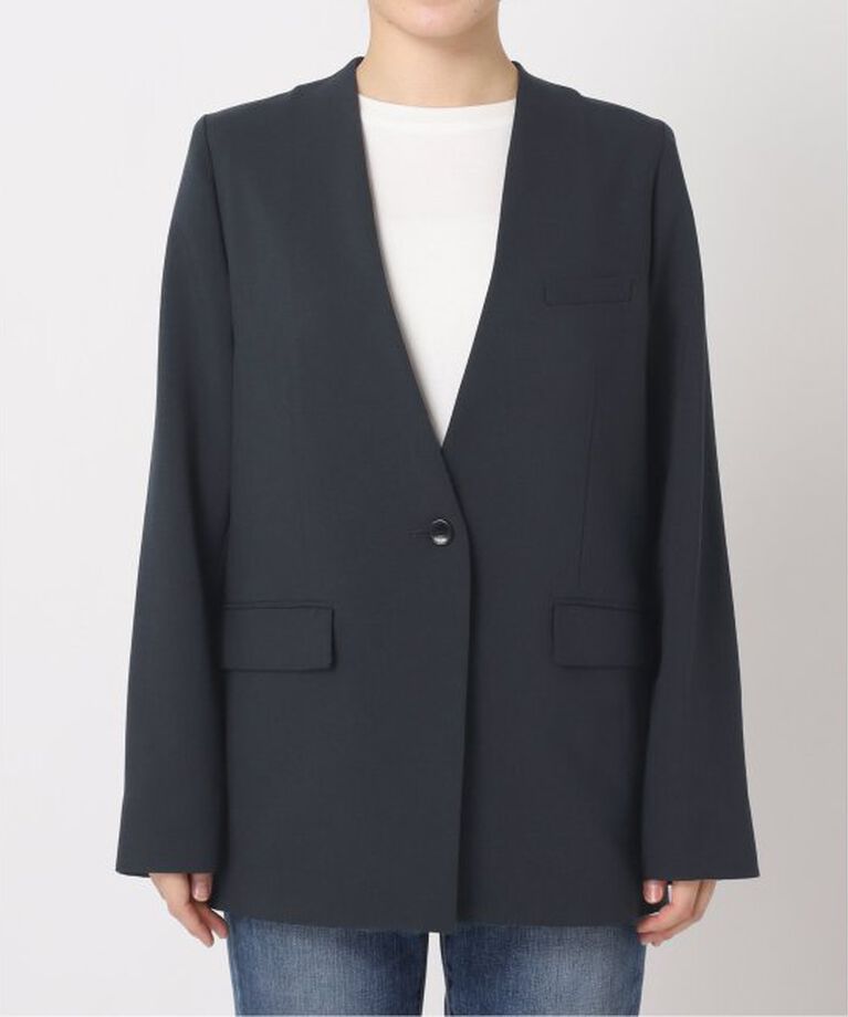 Spick and Span「《追加》ドライダブルクロスVカラージャケット」|テーラードジャケット|