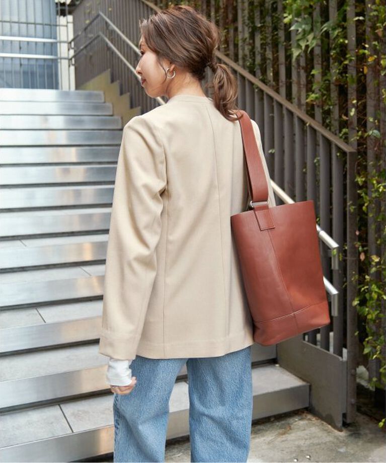 Spick and Span「《追加》ドライダブルクロスVカラージャケット」|テーラードジャケット|