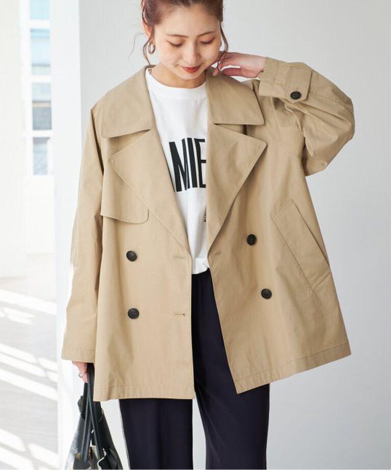 Spick and Span「《WEB限定追加》C/Pミドル丈トレンチコート」|トレンチコート|