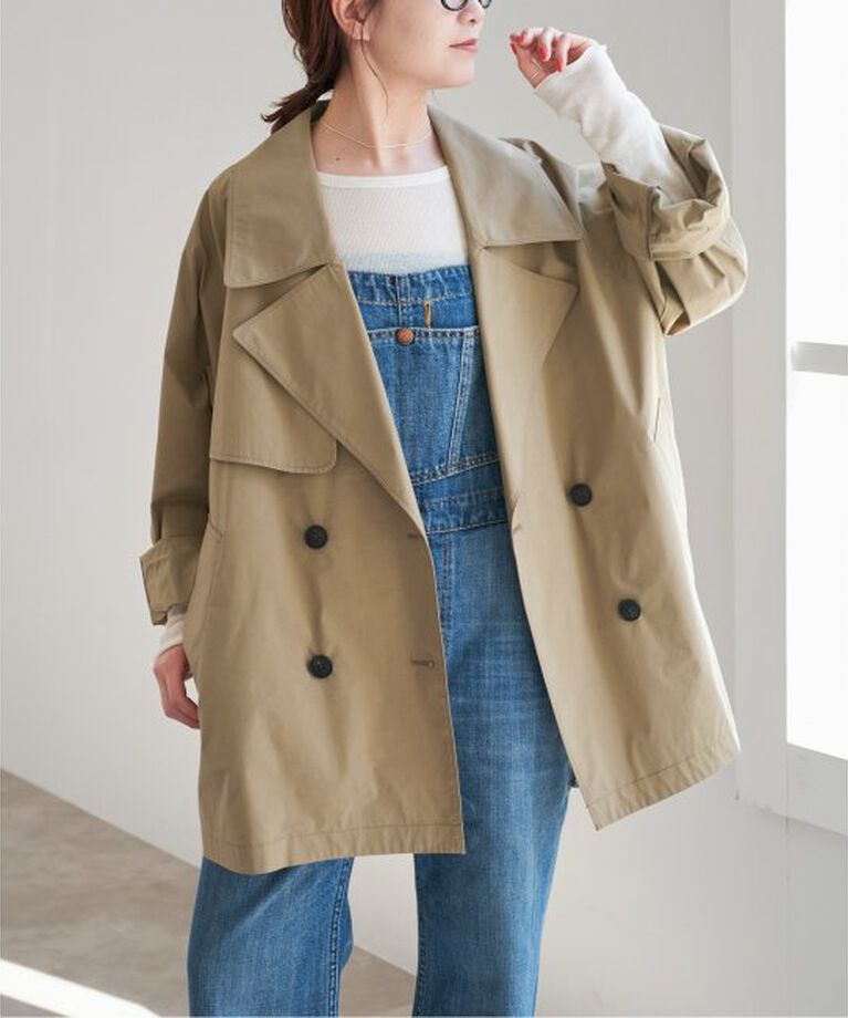 Spick and Span「《WEB限定追加》C/Pミドル丈トレンチコート」|トレンチコート|