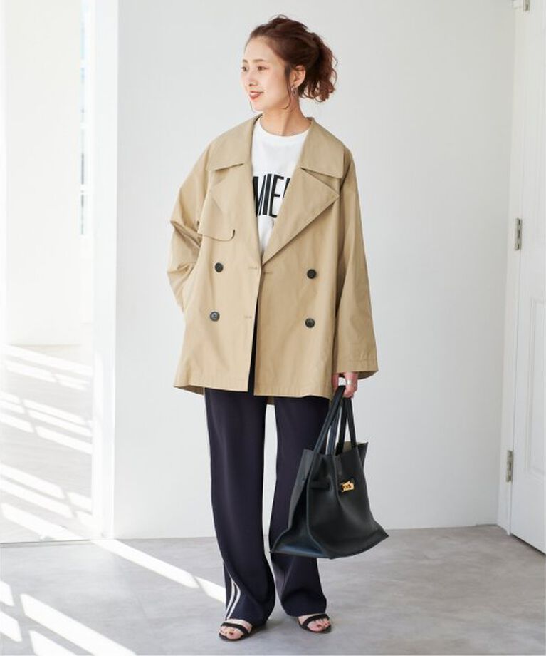 Spick and Span「《WEB限定追加》C/Pミドル丈トレンチコート」|トレンチコート|