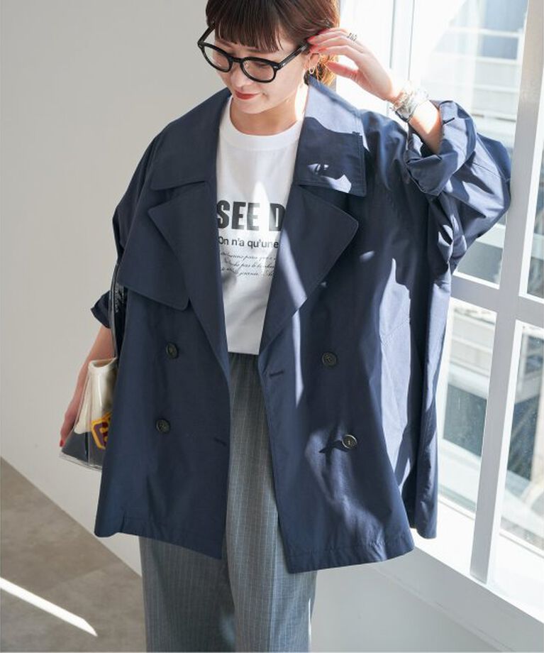 Spick and Span「《WEB限定追加》C/Pミドル丈トレンチコート」|トレンチコート|