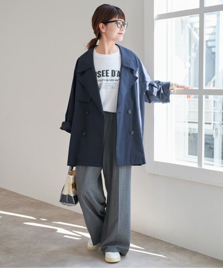 Spick and Span「《WEB限定追加》C/Pミドル丈トレンチコート」|トレンチコート|