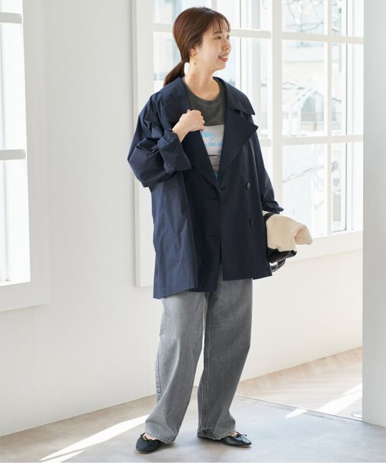 Spick and Span「《WEB限定追加》C/Pミドル丈トレンチコート」|トレンチコート|