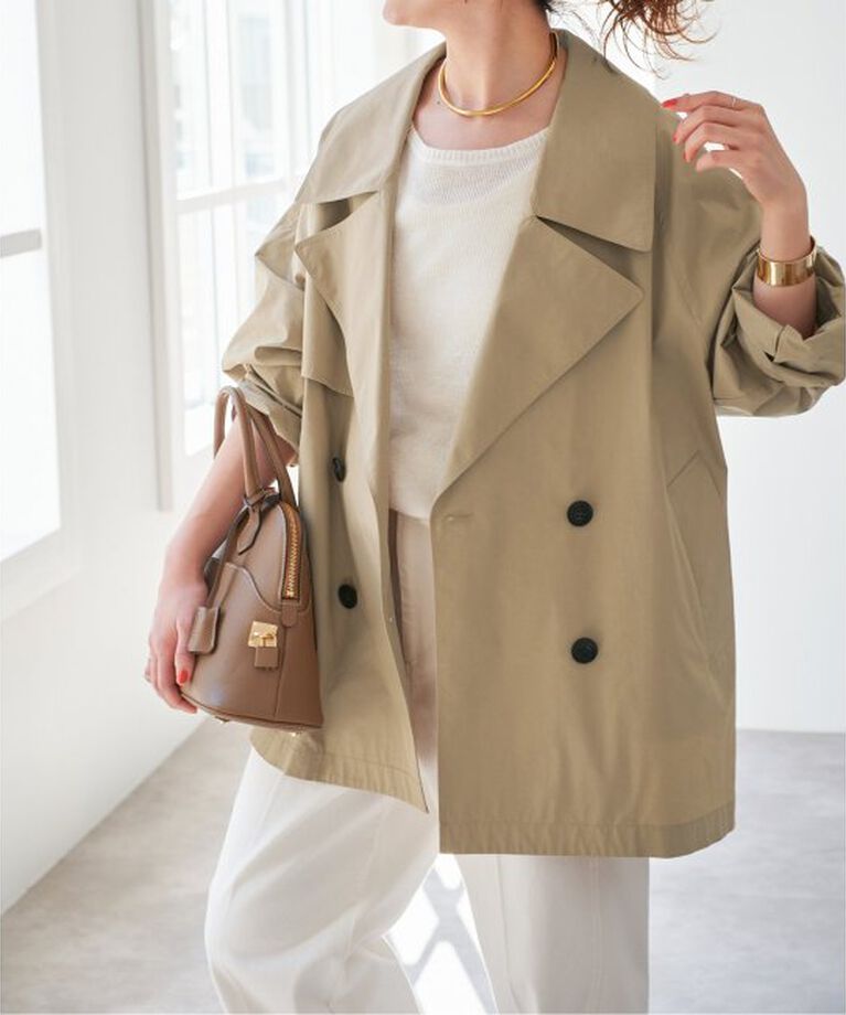 Spick and Span「《WEB限定追加》C/Pミドル丈トレンチコート」|トレンチコート|