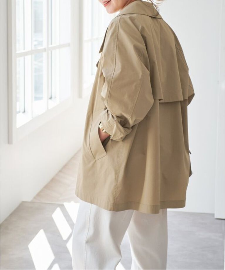 Spick and Span「《WEB限定追加》C/Pミドル丈トレンチコート」|トレンチコート|