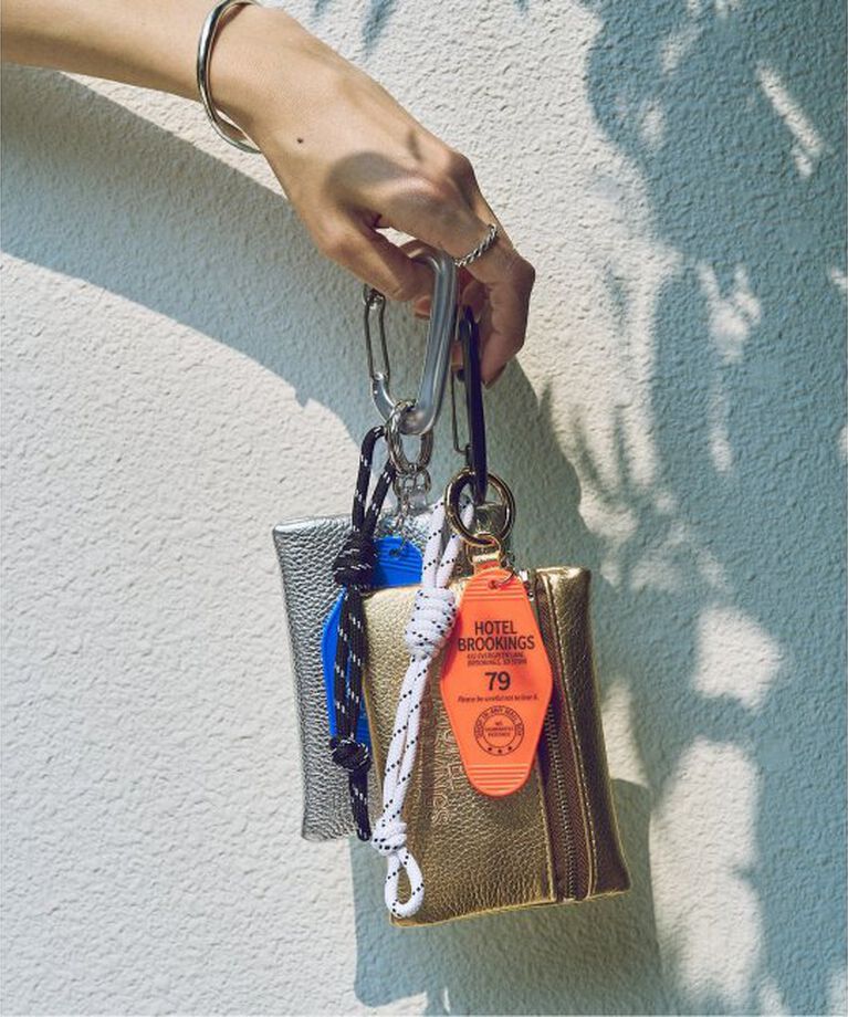 FRAMeWORK「≪予約≫BALMYDAYS×haru×FRAMeWORK 別注MOTEL CHARM ポーチ」|ポーチ|オレンジ