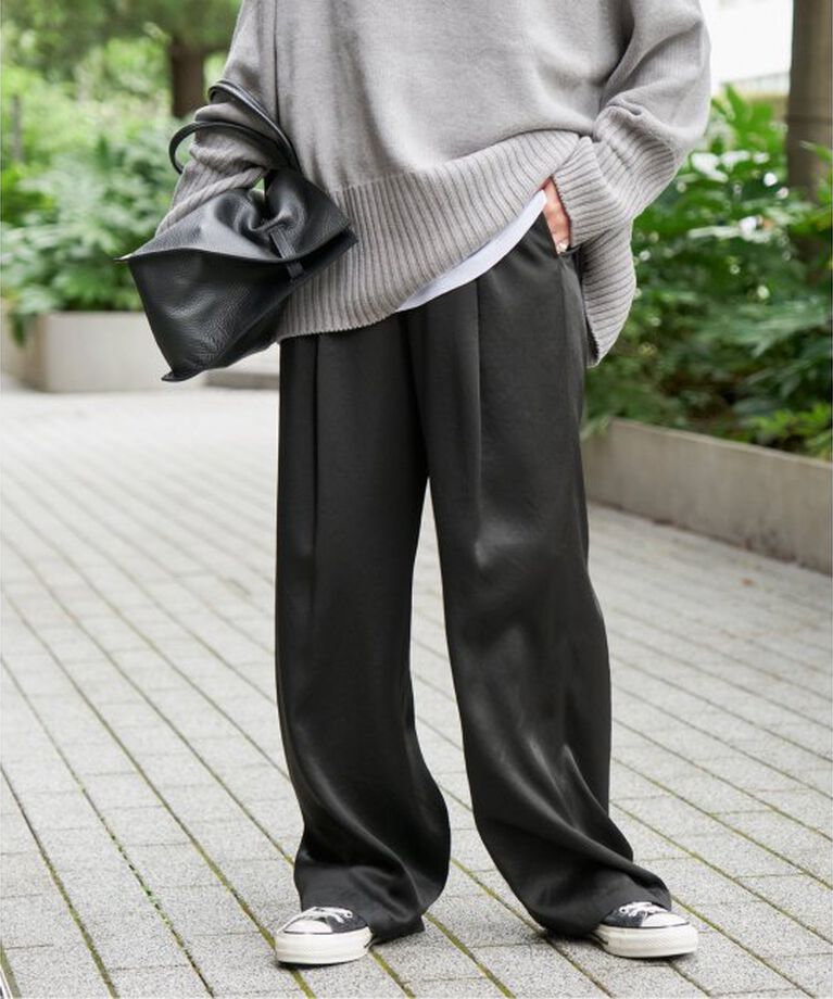 Spick and Span「《追加3予約》サテンイージーパンツ」|その他|