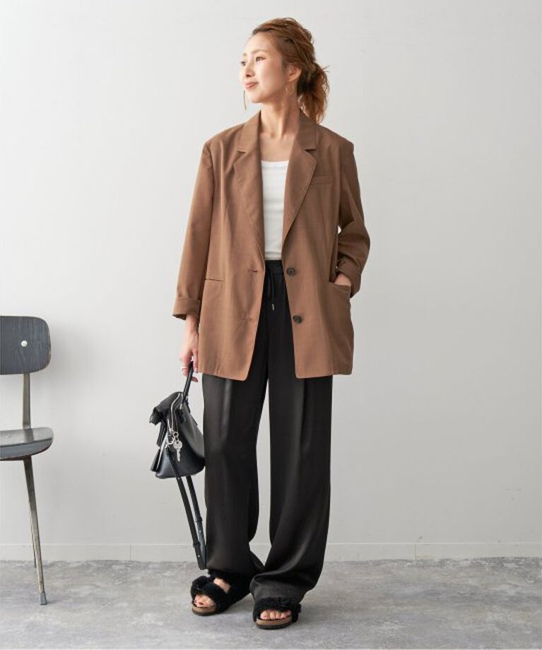Spick and Span「《追加3予約》サテンイージーパンツ」|その他|